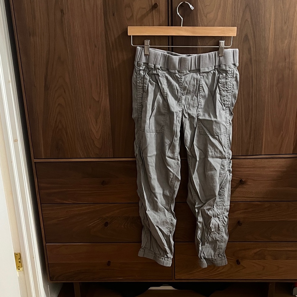 Eileen Fisher Women's Gray Linen Casual Pants